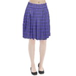 Blue Tartan Plaid 1 Pleated Skirt