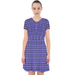 Blue Tartan Plaid 1 Adorable in Chiffon Dress