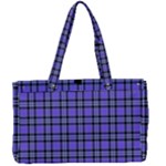 Blue Tartan Plaid 1 Canvas Work Bag