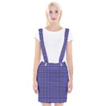 Blue Tartan Plaid 1 Braces Suspender Skirt