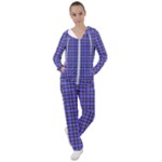 Blue Tartan Plaid 1 Women s Tracksuit