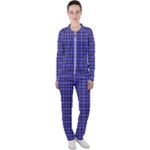 Blue Tartan Plaid 1 Casual Jacket and Pants Set