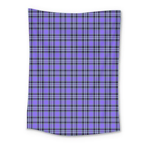 Blue Tartan Plaid 1 Medium Tapestry from ArtsNow.com