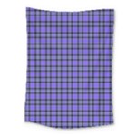 Blue Tartan Plaid 1 Medium Tapestry