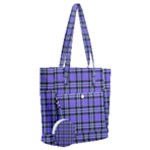 Blue Tartan Plaid 1 Everyday Shoulder Bag with Pouch Bag