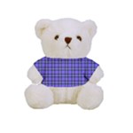 Blue Tartan Plaid 1 Full Print Tee for Cuddly Teddy Bear