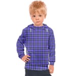 Blue Tartan Plaid 1 Kids  Hooded Pullover