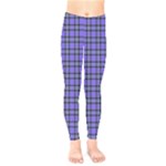 Blue Tartan Plaid 1 Kids  Leggings