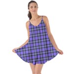 Blue Tartan Plaid 1 Love the Sun Cover Up