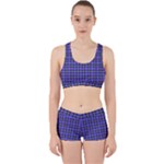 Blue Tartan Plaid 1 Work It Out Gym Set