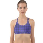 Blue Tartan Plaid 1 Back Web Sports Bra