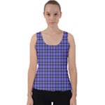 Blue Tartan Plaid 1 Velvet Tank Top