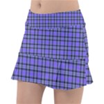 Blue Tartan Plaid 1 Classic Tennis Skirt