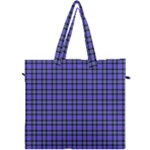 Blue Tartan Plaid 1 Canvas Travel Bag