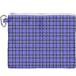 Blue Tartan Plaid 1 Canvas Cosmetic Bag (XXXL)