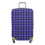 Blue Tartan Plaid 1 Luggage Cover (Small)