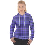 Blue Tartan Plaid 1 Women s Overhead Hoodie