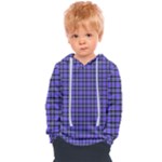 Blue Tartan Plaid 1 Kids  Overhead Hoodie