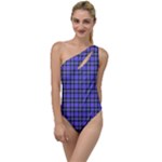 Blue Tartan Plaid 1 To One Side Swimsuit