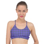 Blue Tartan Plaid 1 Basic Training Sports Bra