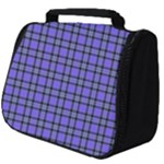 Blue Tartan Plaid 1 Full Print Travel Pouch (Big)