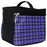 Blue Tartan Plaid 1 Make Up Travel Bag (Big)