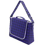 Blue Tartan Plaid 1 Box Up Messenger Bag