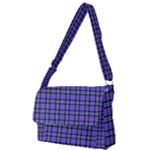 Blue Tartan Plaid 1 Full Print Messenger Bag (S)