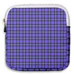 Blue Tartan Plaid 1 Mini Square Pouch