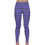 Blue Tartan Plaid 1 Lightweight Velour Classic Yoga Leggings