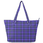 Blue Tartan Plaid 1 Full Print Shoulder Bag