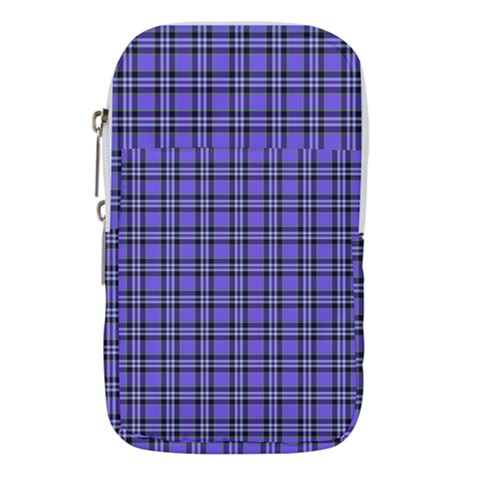 Blue Tartan Plaid 1 Waist Pouch (Small) from ArtsNow.com