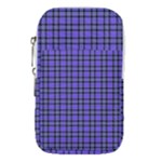 Blue Tartan Plaid 1 Waist Pouch (Small)