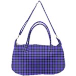 Blue Tartan Plaid 1 Removable Strap Handbag