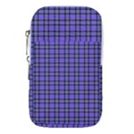 Blue Tartan Plaid 1 Waist Pouch (Large)