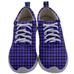 Blue Tartan Plaid 1 Mens Athletic Shoes