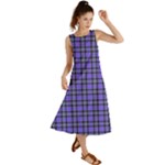 Blue Tartan Plaid 1 Summer Maxi Dress