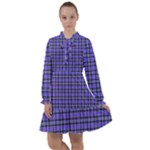 Blue Tartan Plaid 1 All Frills Dress