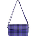 Blue Tartan Plaid 1 Removable Strap Clutch Bag