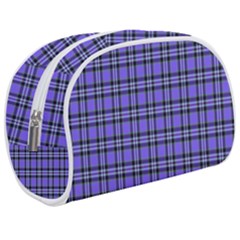 Blue Tartan Plaid 1 Make Up Case (Medium) from ArtsNow.com