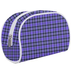 Blue Tartan Plaid 1 Make Up Case (Large) from ArtsNow.com