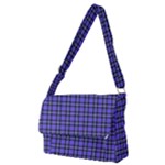 Blue Tartan Plaid 1 Full Print Messenger Bag (M)