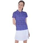 Blue Tartan Plaid 1 Women s Polo T-Shirt