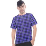 Blue Tartan Plaid 1 Men s Sport Top