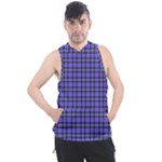 Blue Tartan Plaid 1 Men s Sleeveless Hoodie