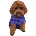 Blue Tartan Plaid 1 Dog T-Shirt