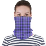 Blue Tartan Plaid 1 Face Seamless Bandana (Adult)