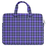 Blue Tartan Plaid 1 MacBook Pro 13  Double Pocket Laptop Bag