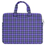 Blue Tartan Plaid 1 MacBook Pro 15  Double Pocket Laptop Bag 