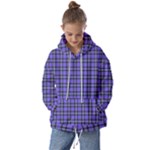 Blue Tartan Plaid 1 Kids  Oversized Hoodie